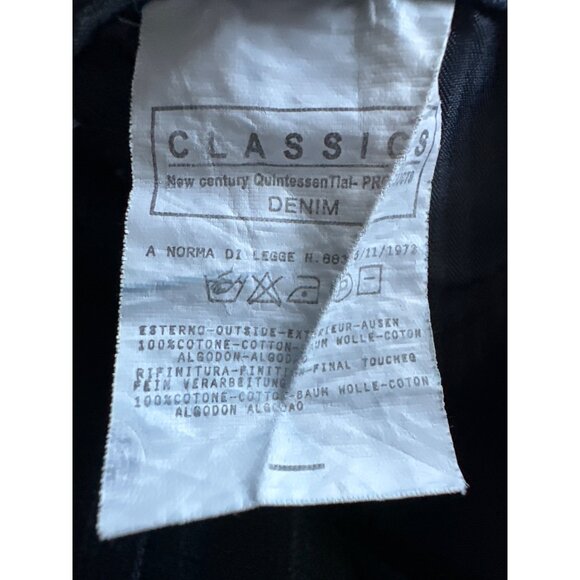 Gucci Blue Jeans Straight Fit Mid-Wash 5 Button Pockets GG Classic Size 36x27 - Picture 8 of 9